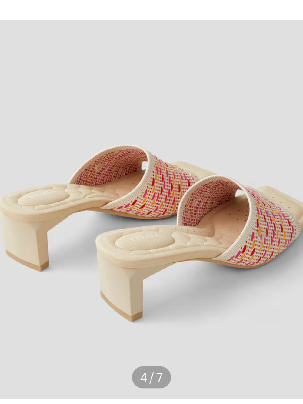 VIVAIA Juliet Pro Square-Toe Block Sandals - Picture 7 of 10